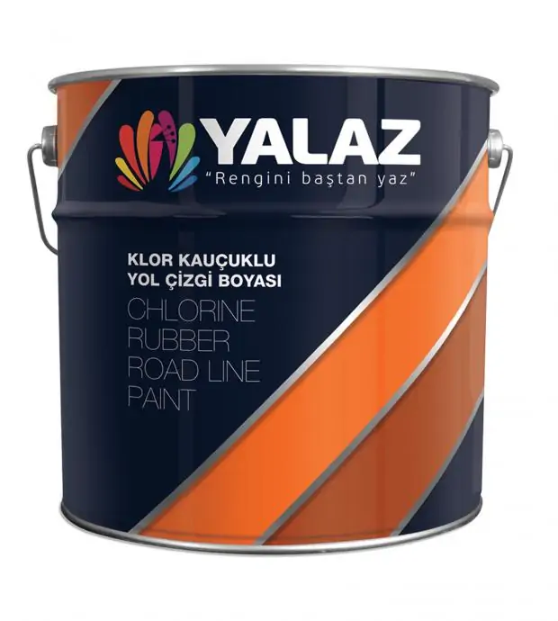 Klor Kauçuklu Yol Çizgi Boyası